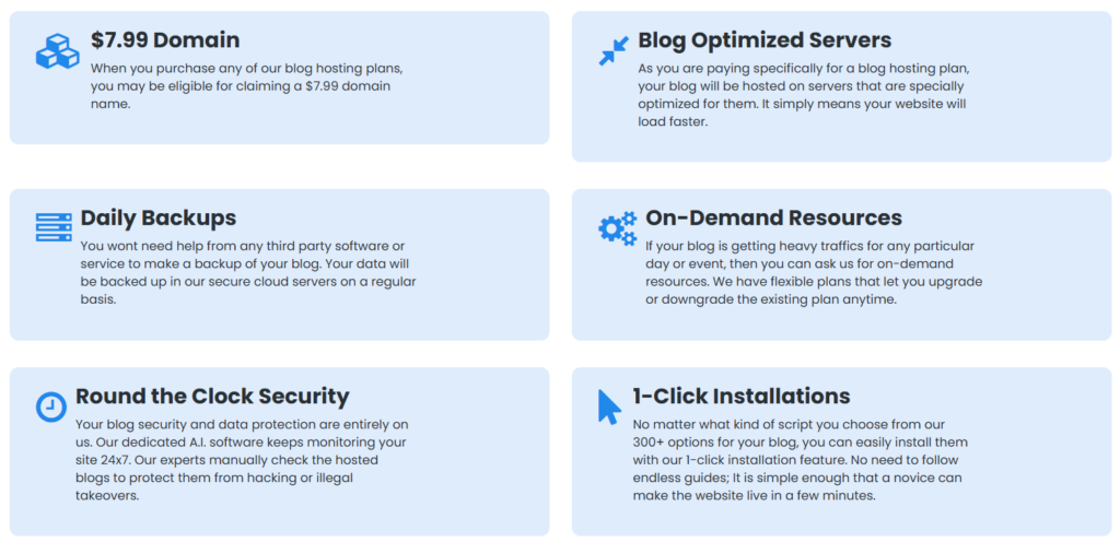 Interserver WEB HOSTING Options